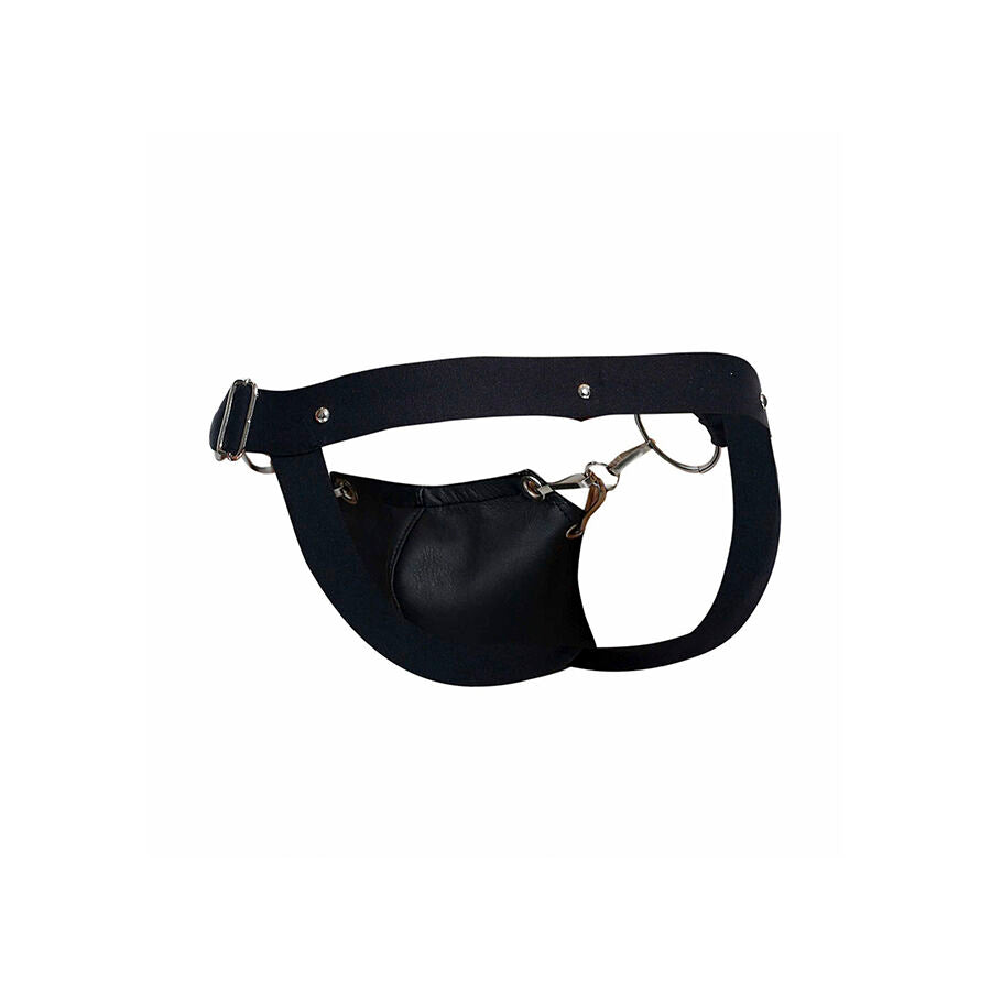 MOB - DNGEON JOCKSTRAP NERO A PRESSIONE TAGLIA UNICA - MOB | Lingerie Harness Boutique