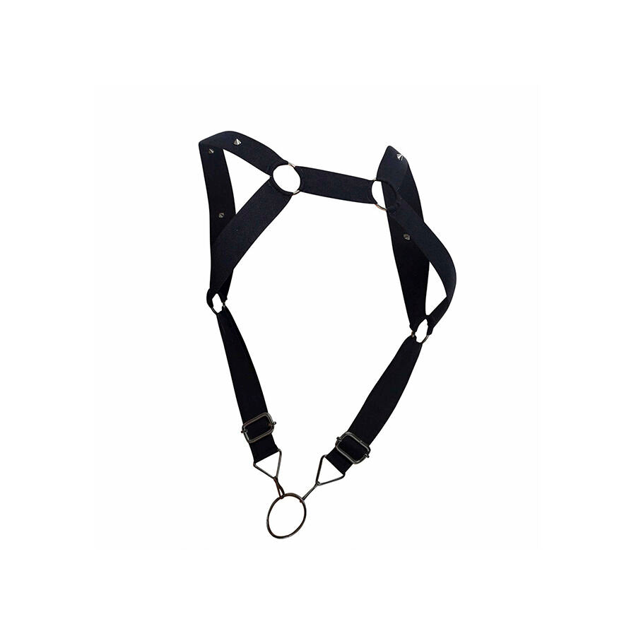MOB - IMBRACATURA DNGEON CON SCHIENA DRITTA NERA TAGLIA UNICA - MOB | Lingerie Harness Boutique