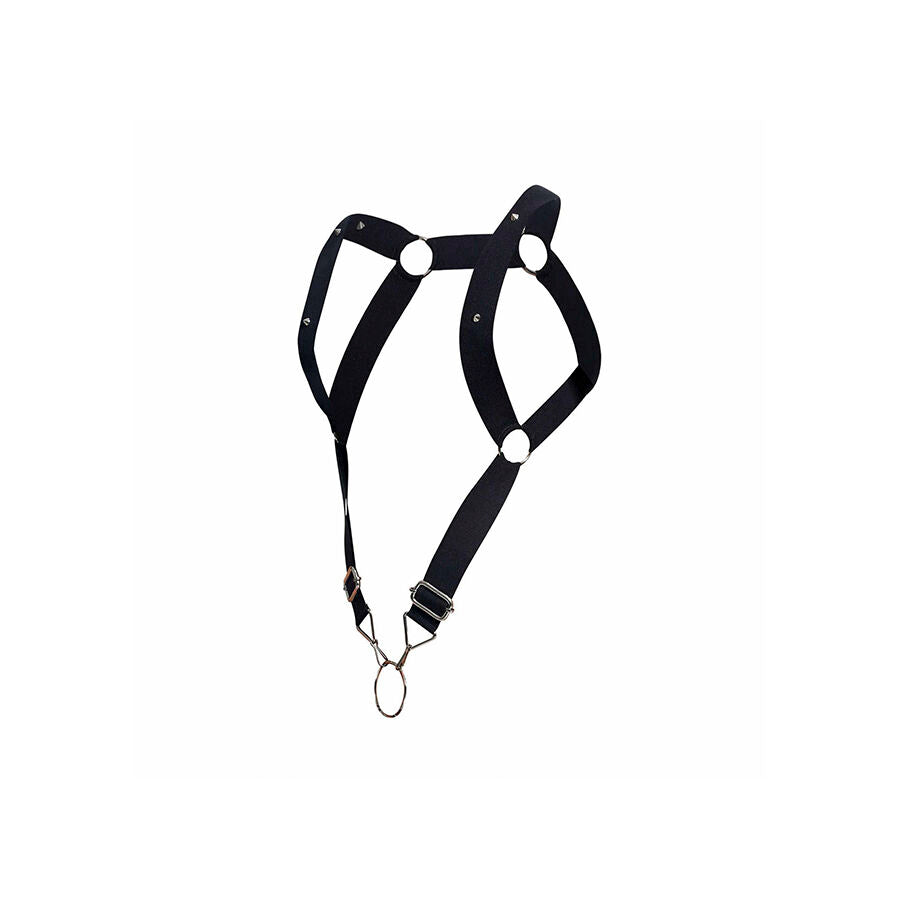 MOB - IMBRACATURA DNGEON CON SCHIENA DRITTA NERA TAGLIA UNICA - MOB | Lingerie Harness Boutique