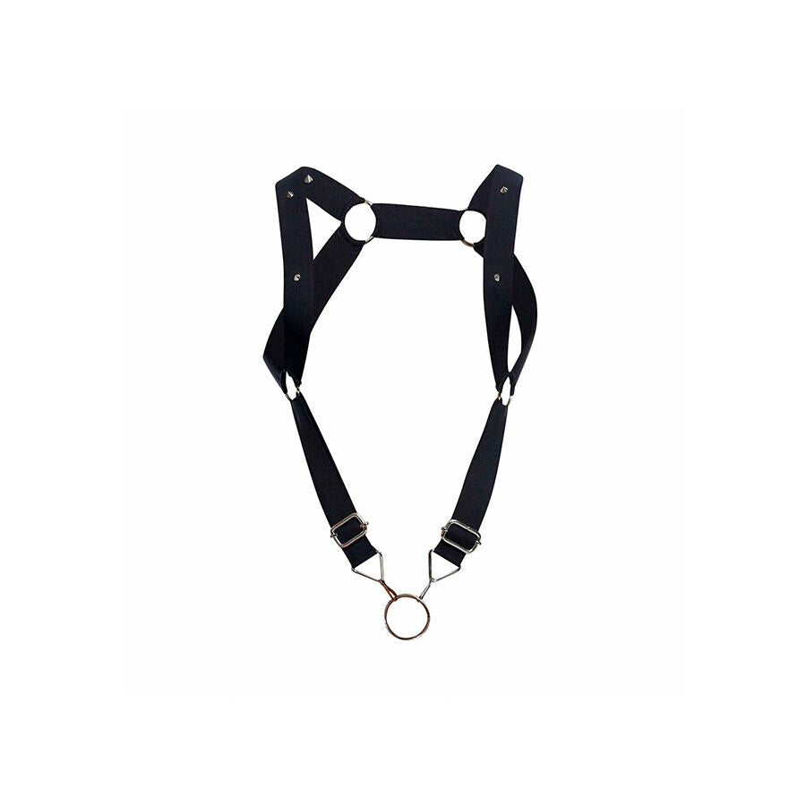 MOB - IMBRACATURA DNGEON CON SCHIENA DRITTA NERA TAGLIA UNICA - MOB | Lingerie Harness Boutique