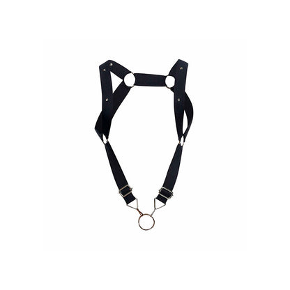 MOB - IMBRACATURA DNGEON CON SCHIENA DRITTA NERA TAGLIA UNICA - MOB | Lingerie Harness Boutique