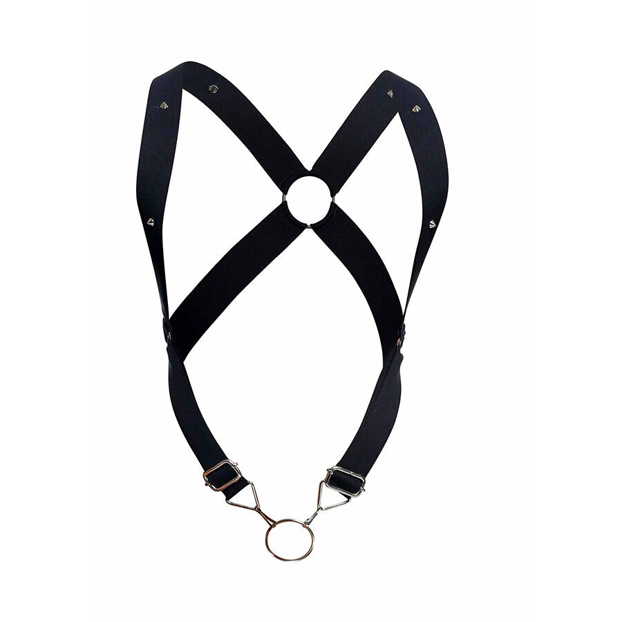 MOB - DNGEON IMBRACATURA A CROCE NERA TAGLIA UNICA - MOB | Lingerie Harness Boutique