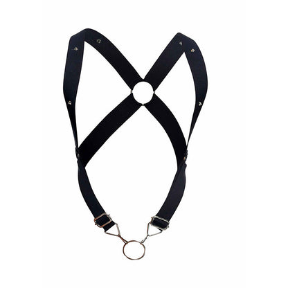MOB - DNGEON IMBRACATURA A CROCE NERA TAGLIA UNICA - MOB | Lingerie Harness Boutique