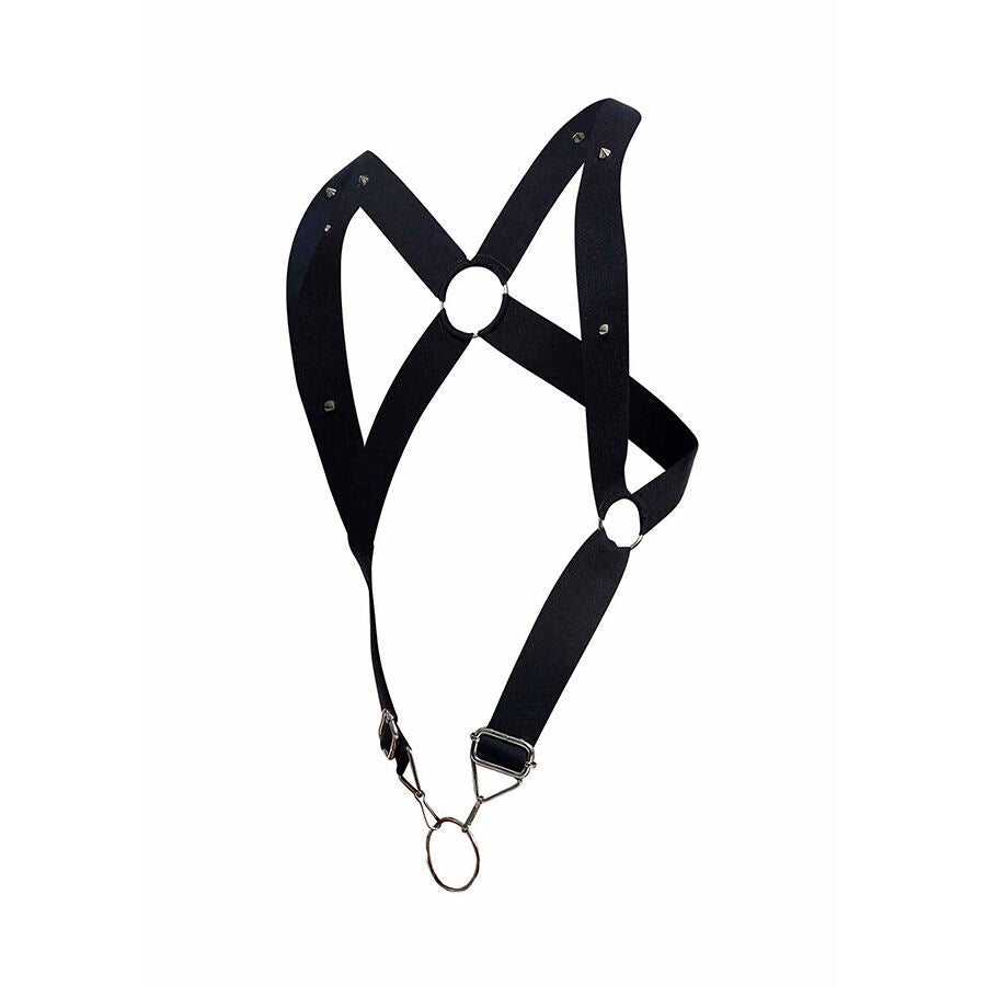 MOB - DNGEON IMBRACATURA A CROCE NERA TAGLIA UNICA - MOB | Lingerie Harness Boutique
