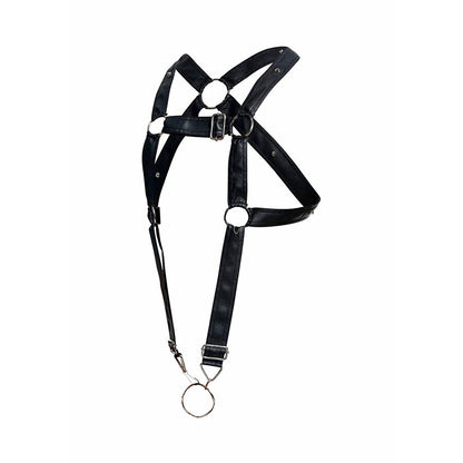 MOB - DNGEON IMBRACATURA PER PENE INCROCIATA NERA TAGLIA UNICA - MOB | Lingerie Harness Boutique