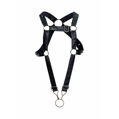 MOB - DNGEON IMBRACATURA PER PENE INCROCIATA NERA TAGLIA UNICA - MOB | Lingerie Harness Boutique