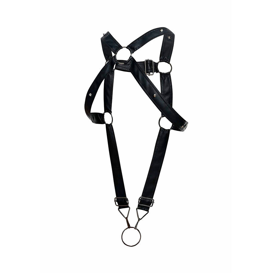 MOB - DNGEON IMBRACATURA PER PENE INCROCIATA NERA TAGLIA UNICA - MOB | Lingerie Harness Boutique