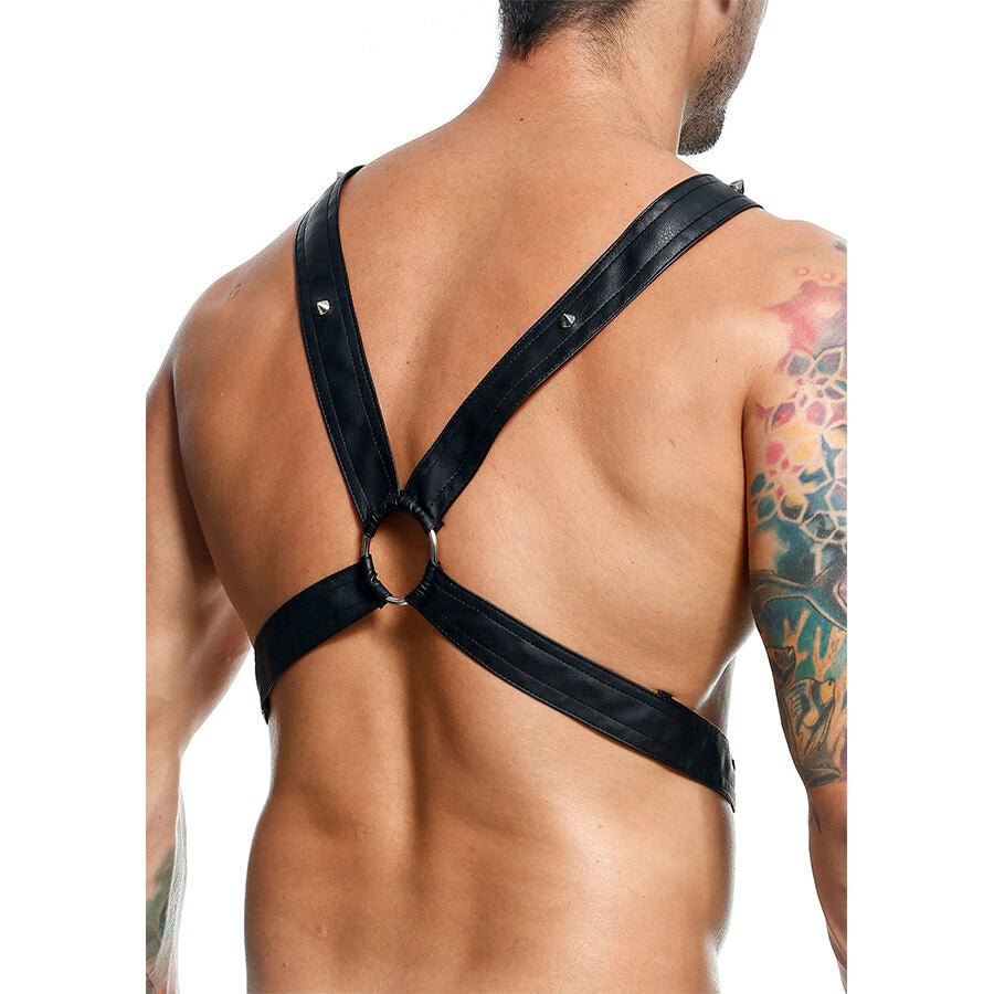 MOB - DNGEON IMBRACATURA A CATENA NERA INCROCIATA TAGLIA UNICA - MOB | Lingerie Harness Boutique