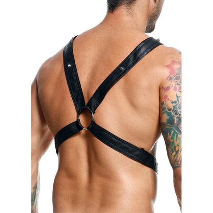 MOB - DNGEON IMBRACATURA A CATENA NERA INCROCIATA TAGLIA UNICA - MOB | Lingerie Harness Boutique