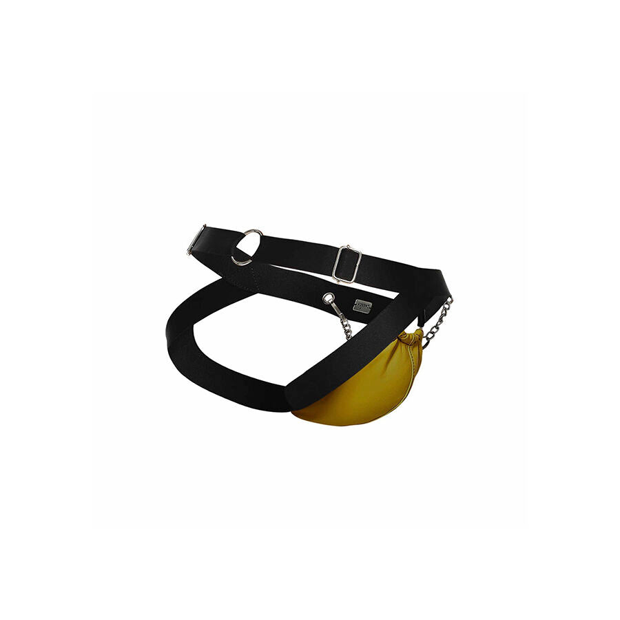 MOB - DNGEON JOCKSTRAP GIALLO CON CATENE TAGLIA UNICA - MOB | Lingerie Harness Boutique