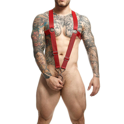 MOB - DNGEON IMBRACATURA A CROCE ROSSA TAGLIA UNICA - MOB | Lingerie Harness Boutique