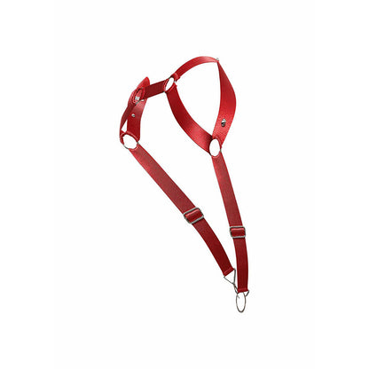 MOB - DNGEON IMBRACATURA ROSSA A SCHIENA DRITTA TAGLIA UNICA - MOB | Lingerie Harness Boutique