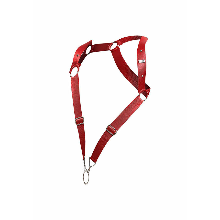 MOB - DNGEON IMBRACATURA ROSSA A SCHIENA DRITTA TAGLIA UNICA - MOB | Lingerie Harness Boutique