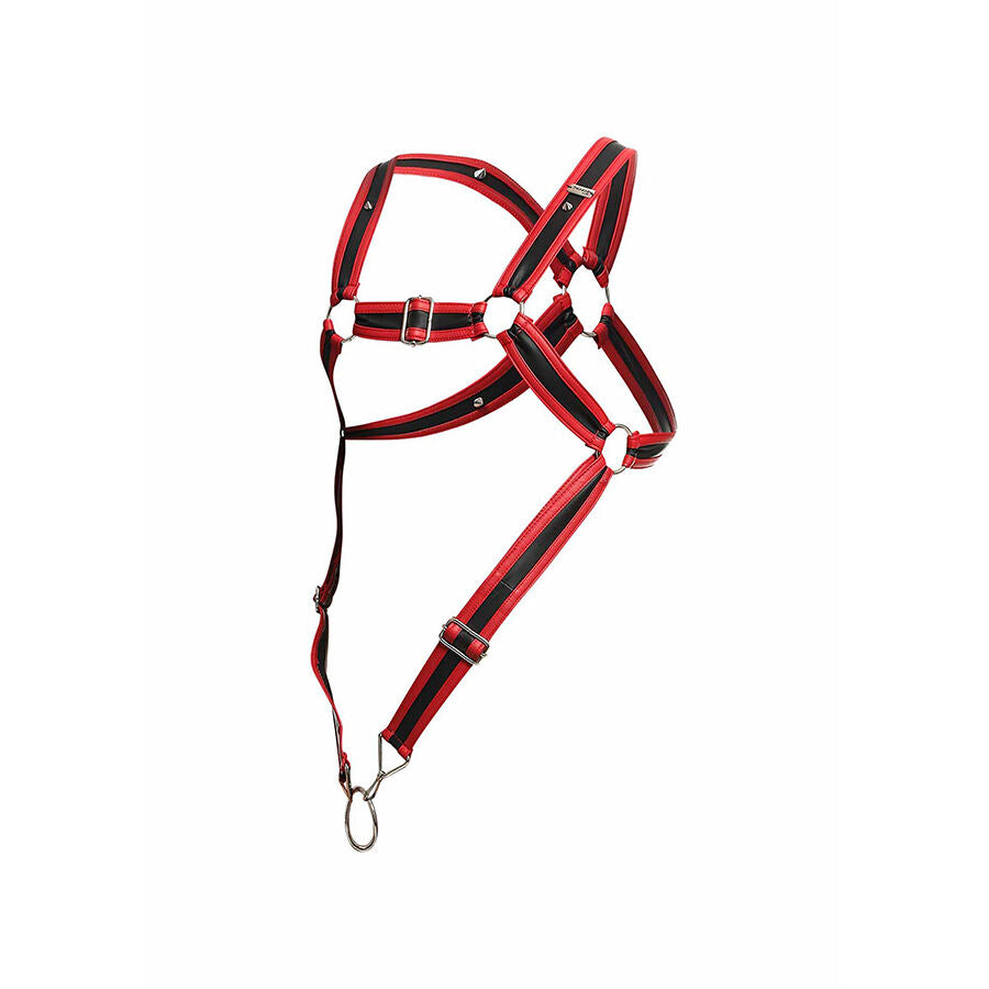 MOB - DNGEON IMBRACATURA PER PENE ROSSA CROCIATA TAGLIA UNICA - MOB | Lingerie Harness Boutique