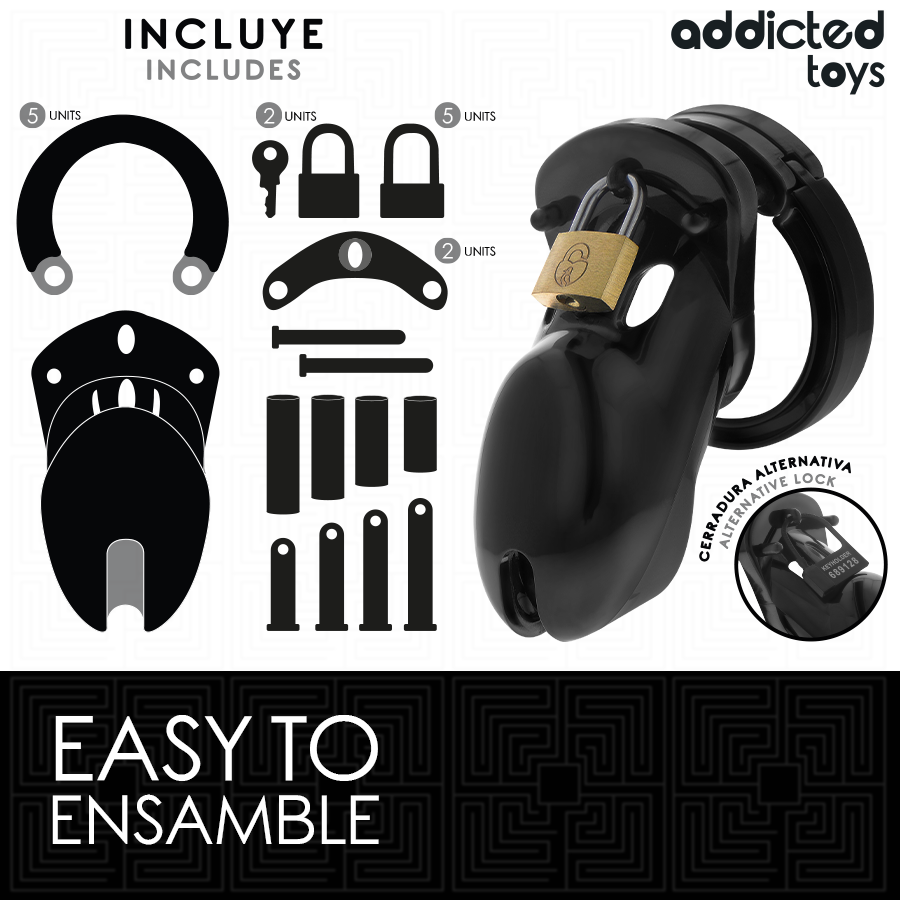 ADDICTED TOYS LOCKED - GABBIA PER PENE FORBIDDEN VAULT 10 CM - ADDICTED TOYS LOCKED | Lingerie Harness Boutique