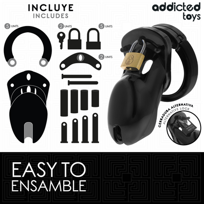 ADDICTED TOYS LOCKED - GABBIA PER PENE FORBIDDEN VAULT 10 CM - ADDICTED TOYS LOCKED | Lingerie Harness Boutique