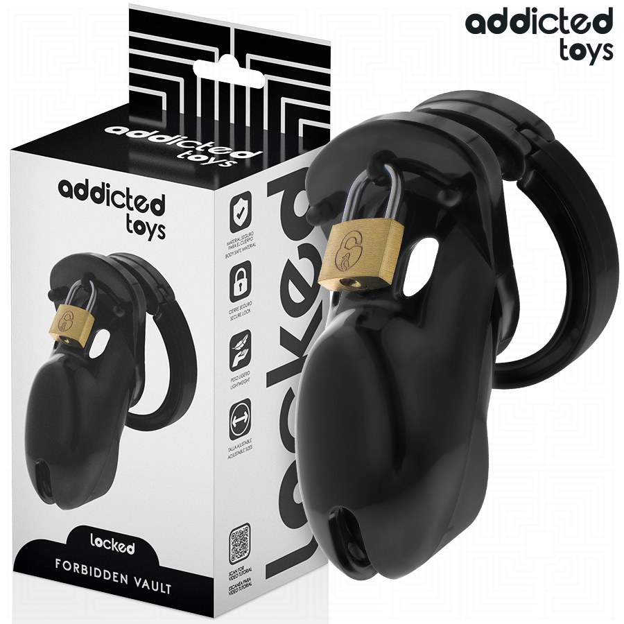 ADDICTED TOYS LOCKED - GABBIA PER PENE FORBIDDEN VAULT 10 CM - ADDICTED TOYS LOCKED | Lingerie Harness Boutique