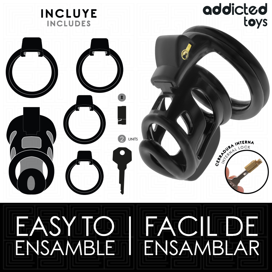 ADDICTED TOYS LOCKED - GABBIA PER PENE GILDEN CAGE 8,5 CM - ADDICTED TOYS LOCKED | Lingerie Harness Boutique