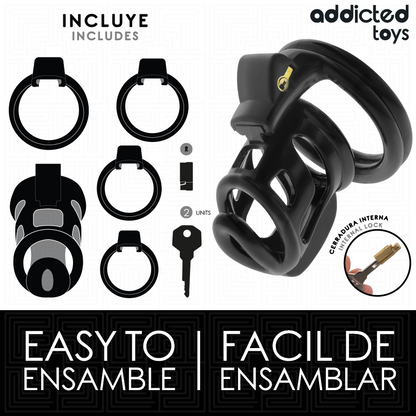 ADDICTED TOYS LOCKED - GABBIA PER PENE GILDEN CAGE 8,5 CM - ADDICTED TOYS LOCKED | Lingerie Harness Boutique