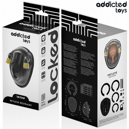 ADDICTED TOYS LOCKED - GABBIA PER PENE SENZA CHIAVE 11,5 CM - ADDICTED TOYS LOCKED | Lingerie Harness Boutique