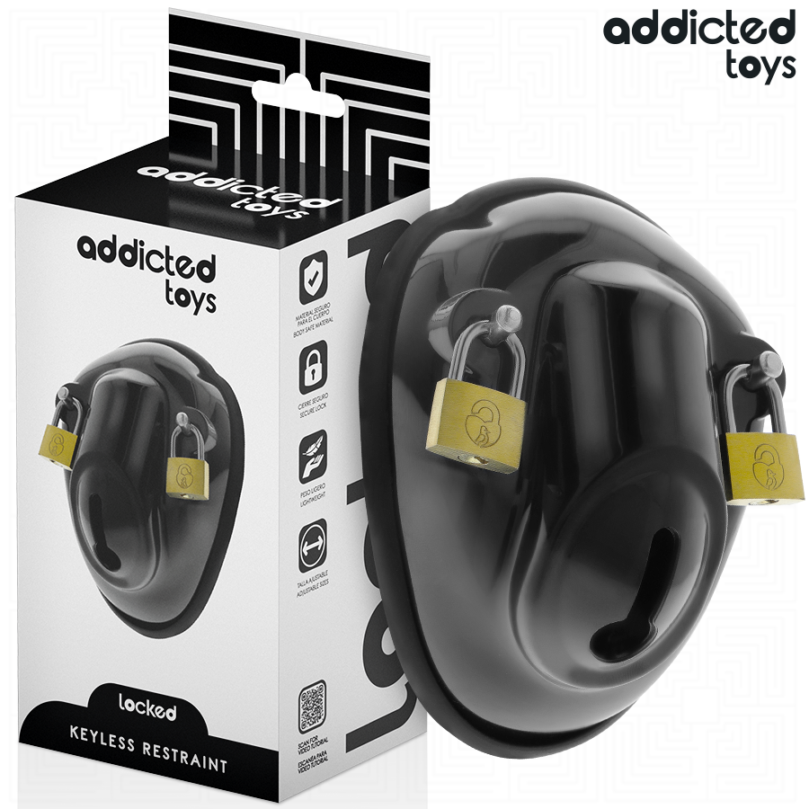 ADDICTED TOYS LOCKED - GABBIA PER PENE SENZA CHIAVE 11,5 CM - ADDICTED TOYS LOCKED | Lingerie Harness Boutique