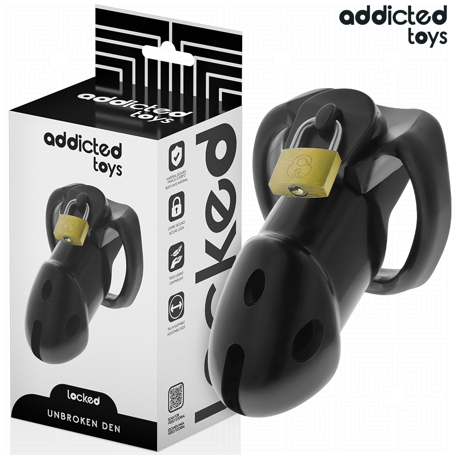 ADDICTED TOYS LOCKED - GABBIA PER PENE DEN NON ROTTURA 9,8 CM - ADDICTED TOYS LOCKED | Lingerie Harness Boutique