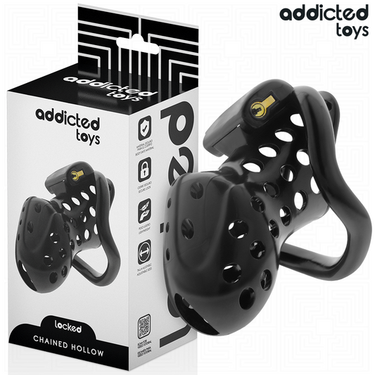 ADDICTED TOYS LOCKED - GABBIA PER PENE CAVA CON CATENA 10,5 CM - ADDICTED TOYS LOCKED | Lingerie Harness Boutique