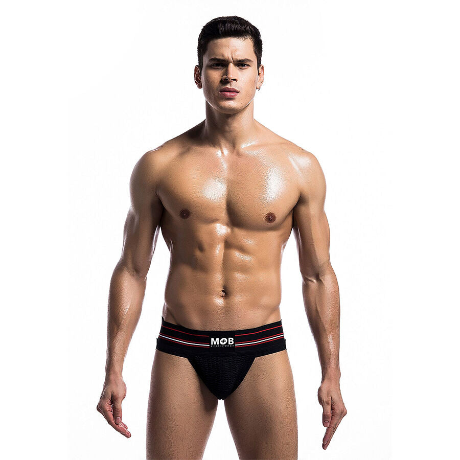 MOB - PERIZOMA NERO CLASSICO TAGLIA L - MOB | Lingerie Harness Boutique