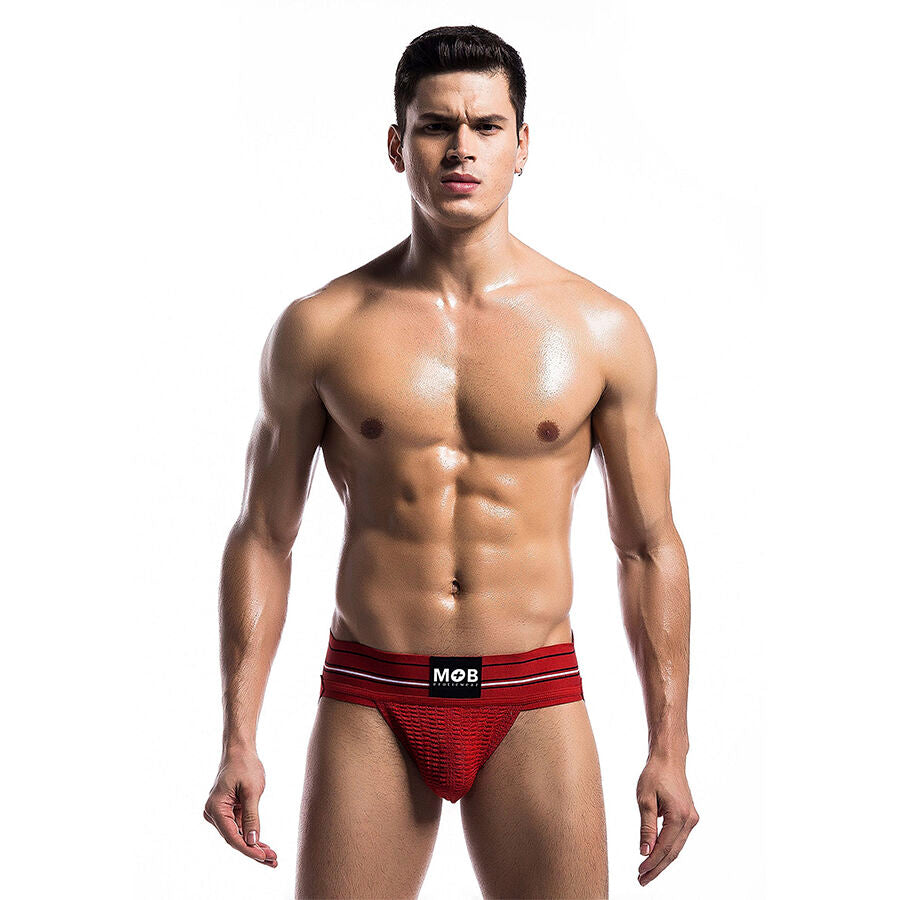MOB - PERIZOMA ROSSO CLASSICO TAGLIA L - MOB | Lingerie Harness Boutique