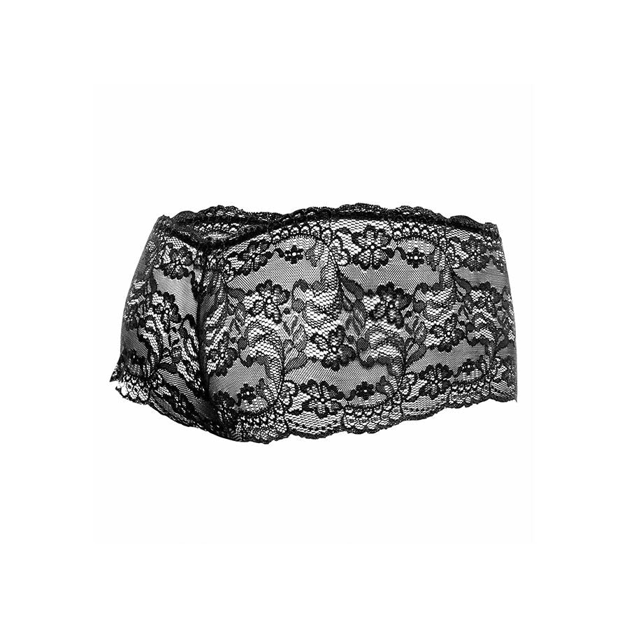 MOB - BOXER IN PIZZO NERO TAGLIA L/XL - MOB | Lingerie Harness Boutique