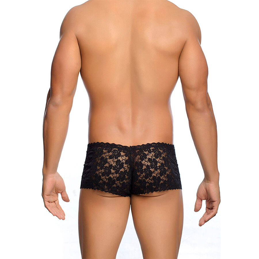 MOB - BOXER IN PIZZO NERO TAGLIA L/XL - MOB | Lingerie Harness Boutique