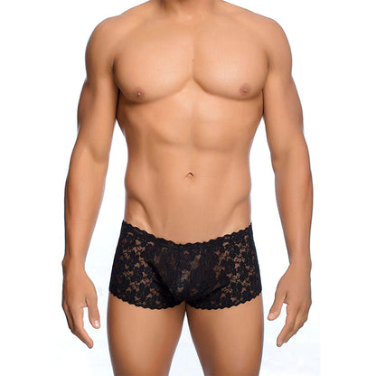MOB - BOXER IN PIZZO NERO TAGLIA L/XL - MOB | Lingerie Harness Boutique