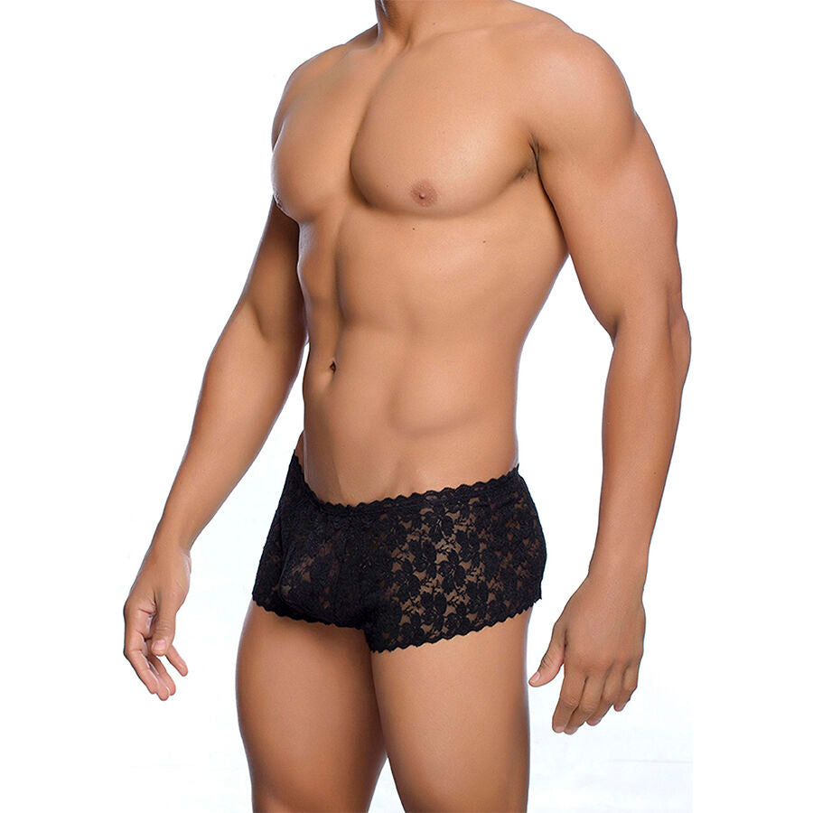 MOB - BOXER IN PIZZO NERO TAGLIA L/XL - MOB | Lingerie Harness Boutique