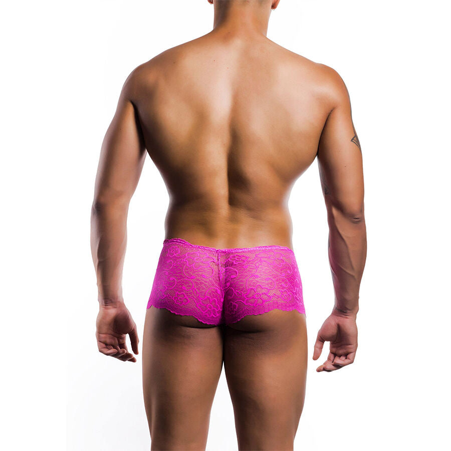 MOB - BOXER IN PIZZO ROSA TAGLIA L/XL - MOB | Lingerie Harness Boutique