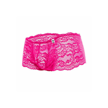MOB - BOXER IN PIZZO ROSA TAGLIA L/XL - MOB | Lingerie Harness Boutique