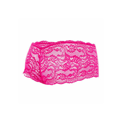 MOB - BOXER IN PIZZO ROSA TAGLIA L/XL - MOB | Lingerie Harness Boutique