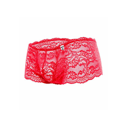 MOB - BOXER IN PIZZO ROSSO TAGLIA L/XL - MOB | Lingerie Harness Boutique