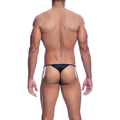 MOB - PERIZOMA IN MICROFIBRA NERA TAGLIA L/XL - MOB | Lingerie Harness Boutique