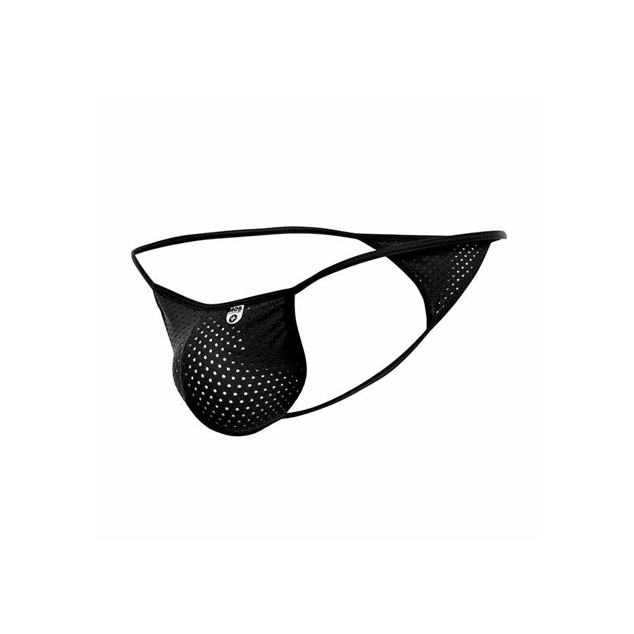 MOB - PERIZOMA IN MICROFIBRA NERA TAGLIA L/XL - MOB | Lingerie Harness Boutique