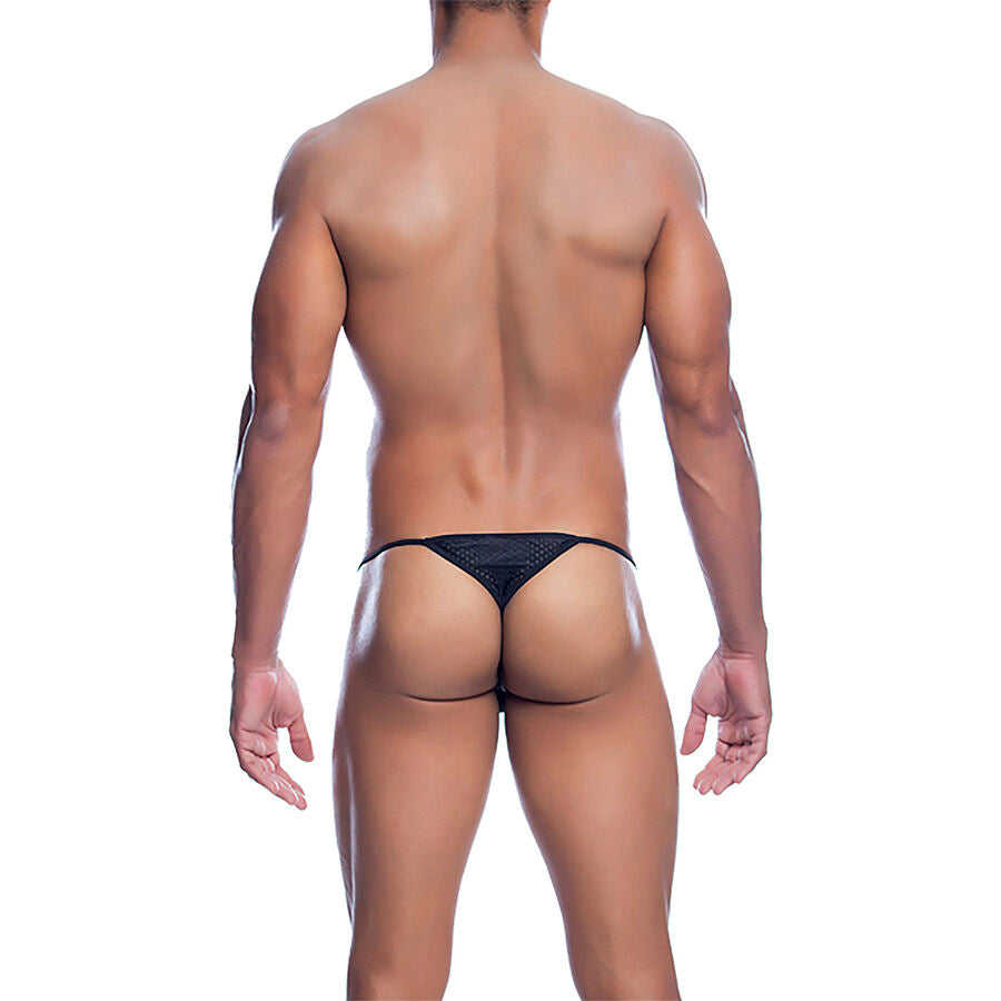 MOB - PERIZOMA IN MICROFIBRA NERA TAGLIA L/XL - MOB | Lingerie Harness Boutique