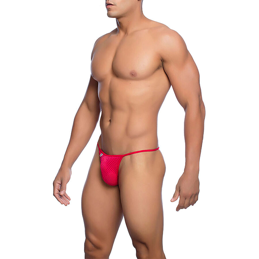 MOB - PERIZOMA IN MICROFIBRA ROSSO TAGLIA L/XL - MOB | Lingerie Harness Boutique