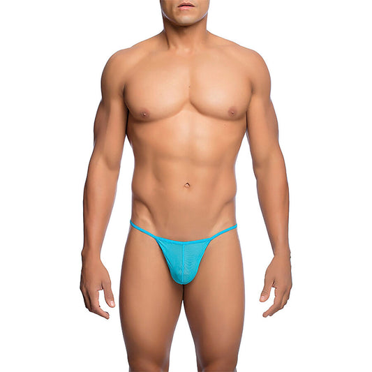 MOB - PERIZOMA TRASPARENTE A FORMA DI T ACQUA TAGLIA L/XL - MOB | Lingerie Harness Boutique