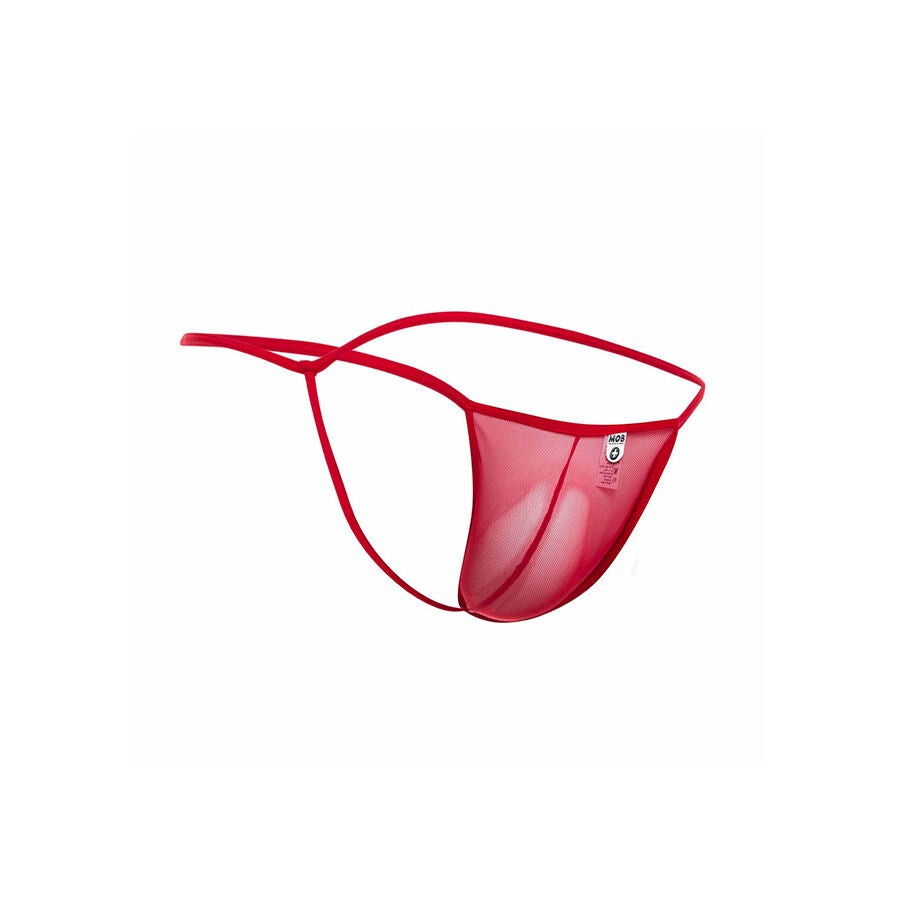MOB - PERIZOMA A T ROSSO TRASPARENTE TAGLIA L/XL - MOB | Lingerie Harness Boutique