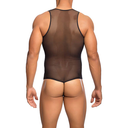 MOB - BODYSHEER NERO TRASPARENTE TAGLIA L/XL - MOB | Lingerie Harness Boutique