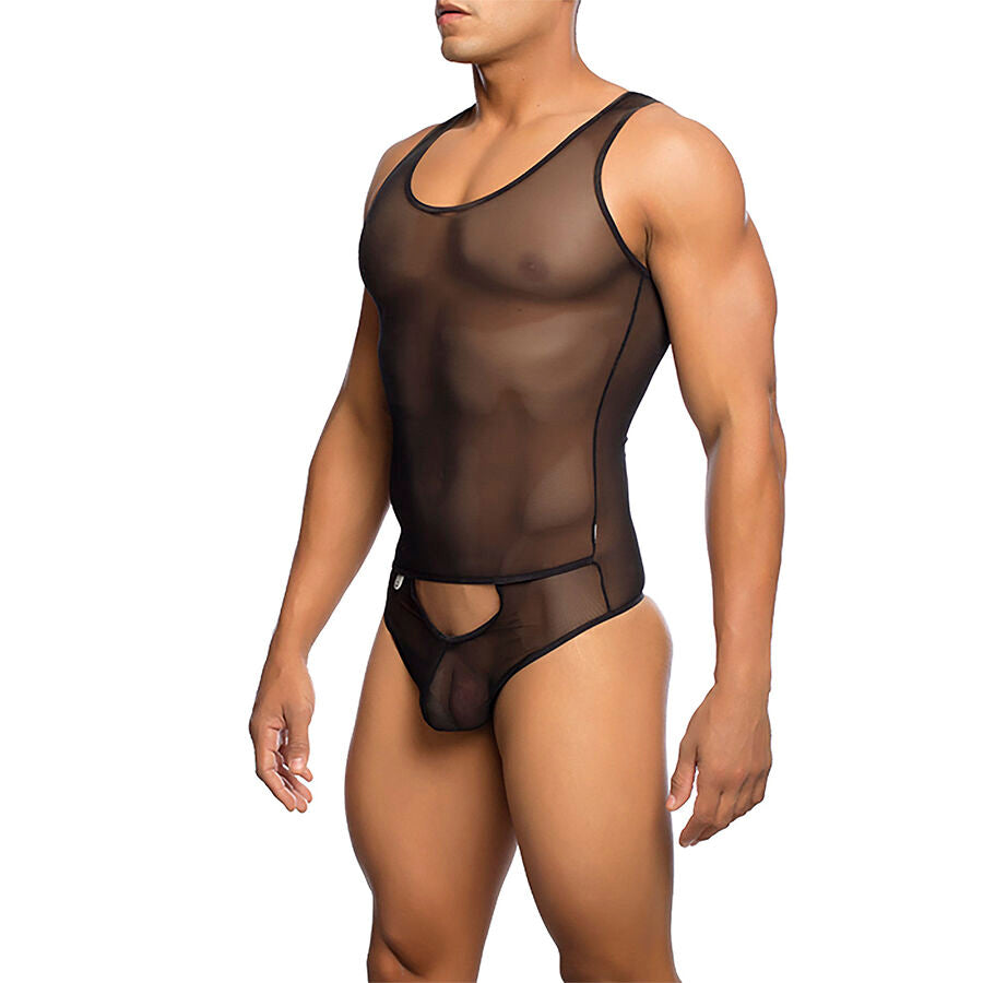 MOB - BODYSHEER NERO TRASPARENTE TAGLIA L/XL - MOB | Lingerie Harness Boutique