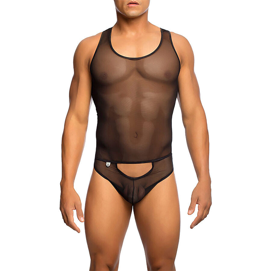 MOB - BODYSHEER NERO TRASPARENTE TAGLIA L/XL - MOB | Lingerie Harness Boutique