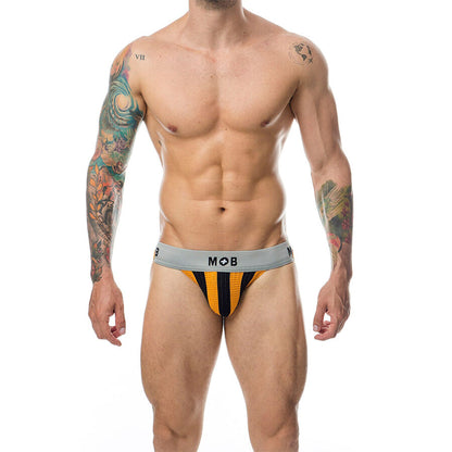 MOB - CLASSIC JOCK STRIPE ARANCIONE TAGLIA L - MOB | Lingerie Harness Boutique