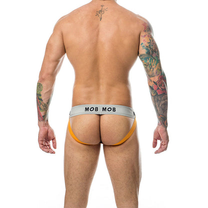 MOB - CLASSIC JOCK STRIPE ARANCIONE TAGLIA L - MOB | Lingerie Harness Boutique