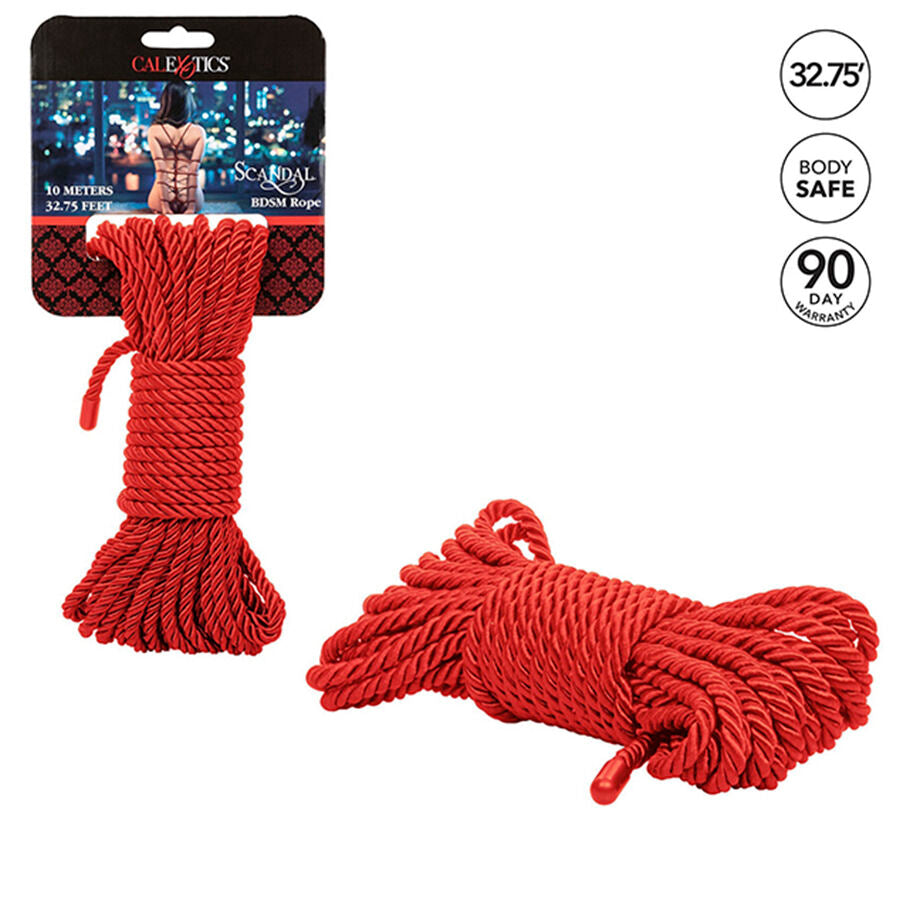 CALEXOTICS - SCANDAL CORDA ROSSA BDSM 10 M - CALEXOTICS | Lingerie Harness Boutique