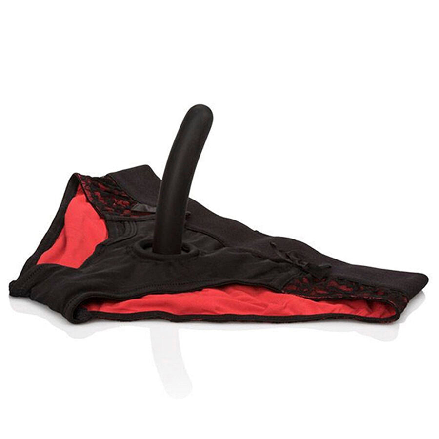 CALEXOTICS - SCANDAL SET DI MUTANDINE ROSSE CON DILDO TAGLIA S/M - CALEXOTICS | Lingerie Harness Boutique